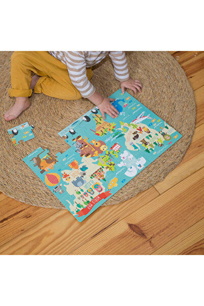 Aplı Puzzle s mapou světa, 24 dílků