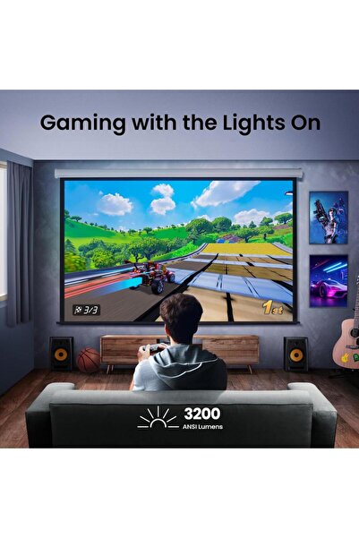 BENQ TK710 DLP video projector, 3840x2160, 3000ANSI Lumen, 272x197x259mm, 6.4kg