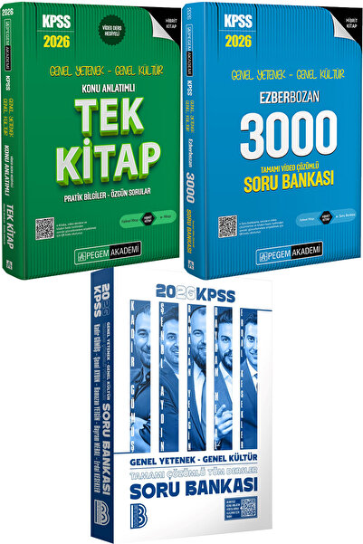 Benim Hocam Yayınları 2026 KPSS Tüm Dersler Tamamı Çözümlü Soru Bankası - 202...