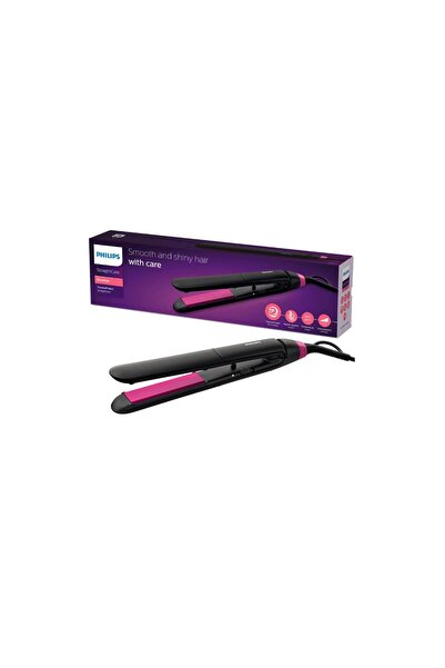 Philips Placă de îndreptat părul BHS375/00 cu plăci ceramice cu cheratină, 22...