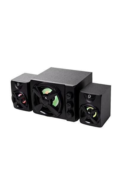 Spacer Sistem de boxe Thunder 2.1 alimentat prin USB, 11W RMS, LED, Negru