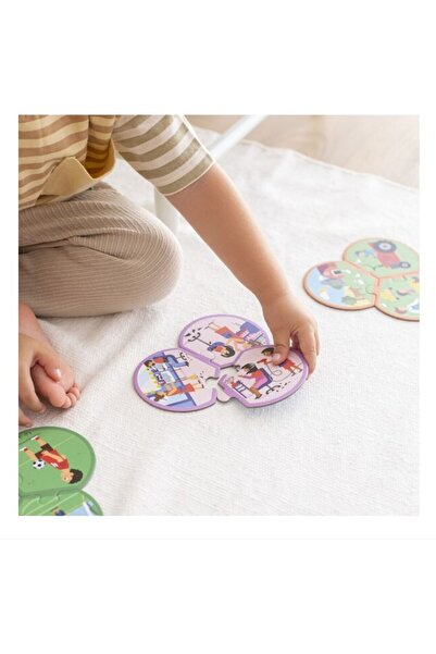 Aplı Puzzle din 3 piese Meserii, Kids, 24 piese