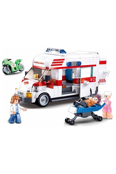 Sluban Town Construction Set, 328 Pieces, Ambulance -
