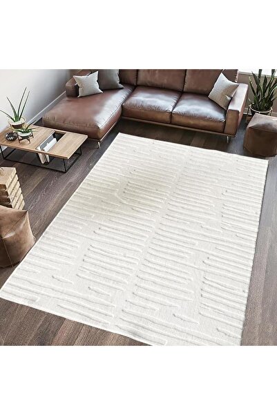 Heinner Covor,model in relief,oliver,200x300 crem