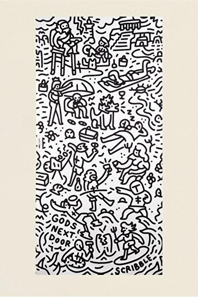 Gods Next Door Gods on the Beach - Magnetic Beach Towel