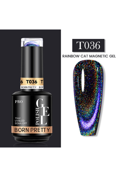 Born Pretty Cat Eye Kedi Gözü Uv Led Kalıcı Oje 15 ml T036