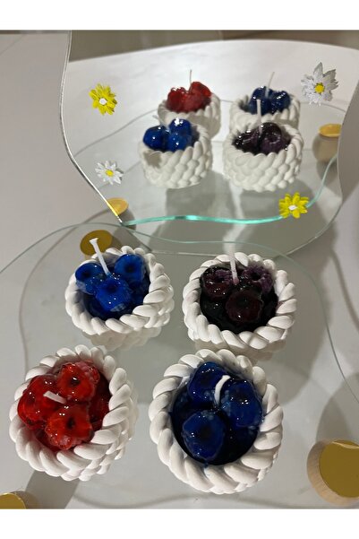 Maison Bonita Böğürtlen Kokulu Jel Mum – El Yapımı Dekoratif Dörtlü Set | Tas...