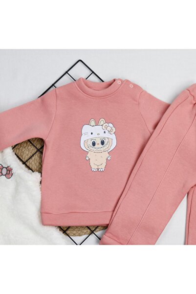 bebegci Bow Detailed Welsoft Vest Set 3-Piece Baby Girl Set