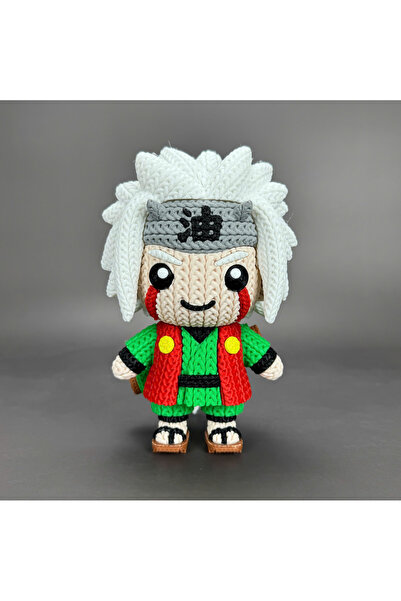 Fud3D جيرايا بمظهر محبوك، رأس متحرك بطول 22 سم من سلسلة ناروتو