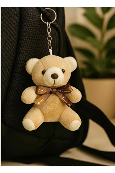 Şirin Peluş Teddy Ayıcık Anahtarlık – 11 cm Sevimli Mini Ayı Hediyelik
