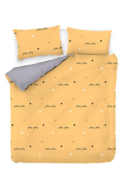 Comfort Craft Duvet Cover Set Double Size Printed Dide Yellow Mature