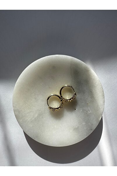 Lika Altın kaplama zirkon taşlı kararmaz küpe