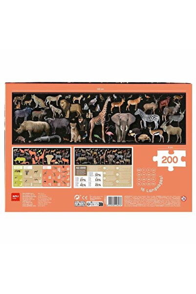 Aplı Puzzle animale din Savana, 200 piese