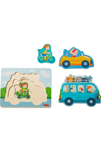 Haba Vrstvené puzzle - Na cestách