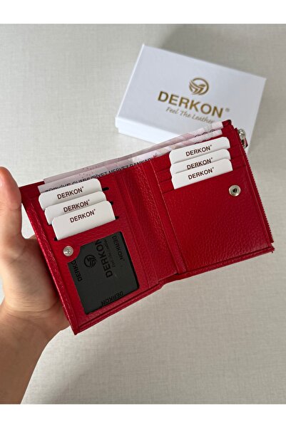 DERKON Yuhan Model Genuine Leather Wallet with Small Plenty of Card Slots That Can Fit in Any Bag