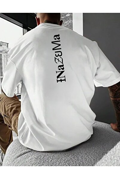 İnazuma Outdoors Unisex Oversize Βαμβακερό μπλουζάκι με στάμπα και κοντό μανί...