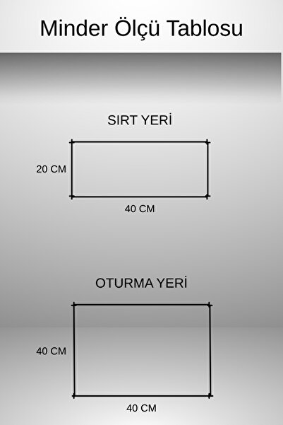 MoMMe Sandalye Cushion 2 Sets for Back and Seating