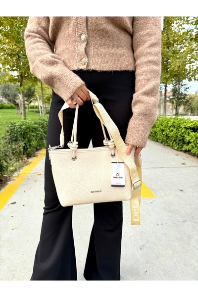 Just Polo Women's New Season Soft Leather 4-Compartment Adjustable Strap Luxury Hand and Shoulder Bag Shopper