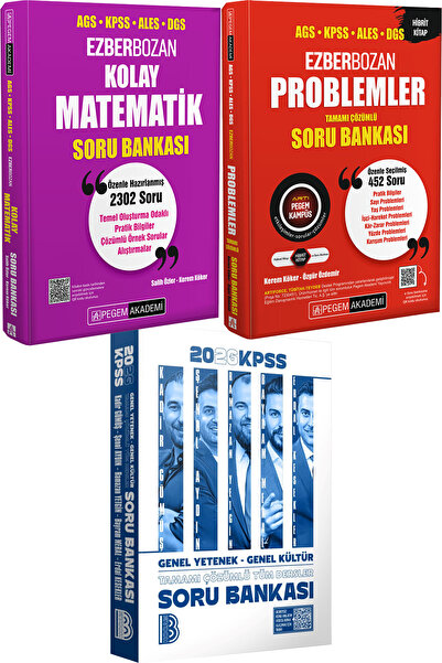 Benim Hocam Yayınları 2026 KPSS Tüm Dersler Çözümlü Soru Bankası - Ezberbozan...
