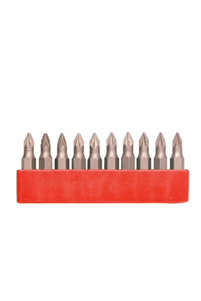 EvoTools Professional Cr-V Screwdriver Bit for Pozidrive-10 pcs PZ1 50 mm