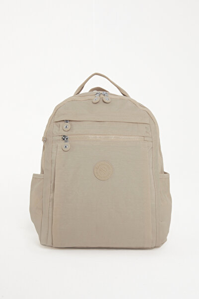 nura Water Resistant Crinkle Fabric Multi-Pocket Laptop and Backpack (Height: 38cm Width: 30cm Base Width: 12cm)