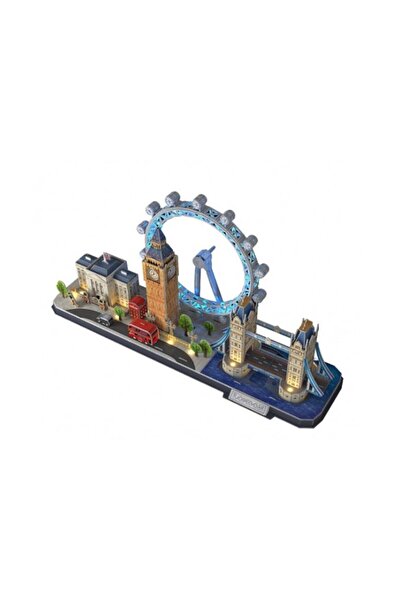Cubic Fun Puzzle pentru copii, Cubic Fun, 3D, Londra, 186 piese, 7+, Multicolor