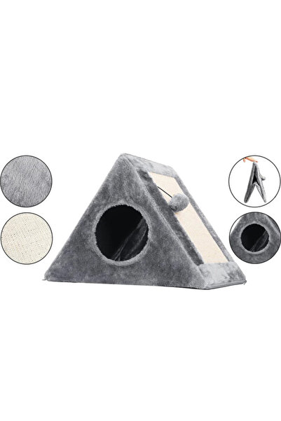 verk group Multifunctional cat play set with scratching post and bed included 2in1