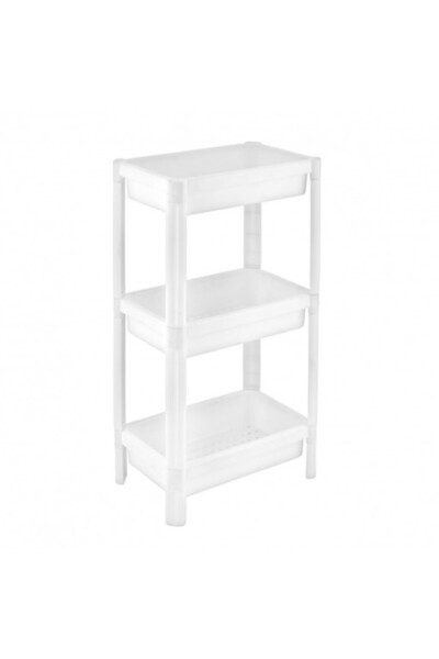 NIOVEL Organizator universal cu 3 rafturi pentru bucătărie sau baie, alb, 23 ...