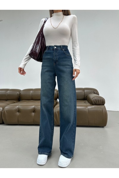 MUG collection Γυναικείο τζιν παντελόνι Palazzo