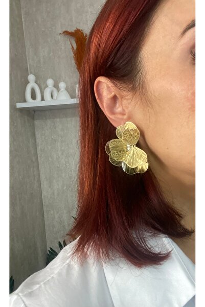 Byoz store Steel Flower Model Earrings