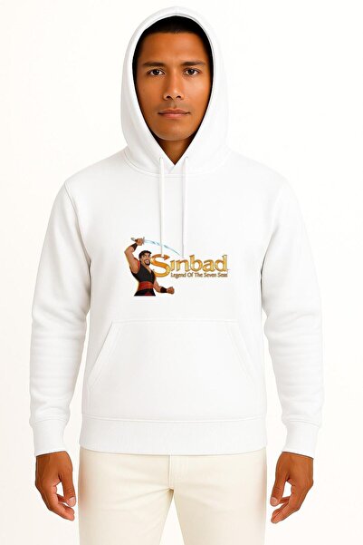 Bahriyeli Collection بغطاء رأس سويت شيرت بتصميم بحار سينباد سيفن سيز للجنسين