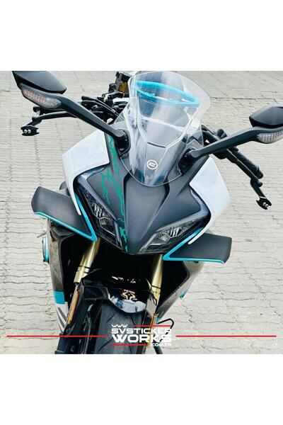 ARONA CFMOTO 450SR نموذج البرق ملصق الرأس الأمامي