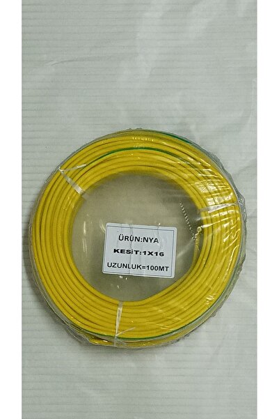 BERKS 16 mm Sarıyeşil Topraklama Kablosu 100 metre