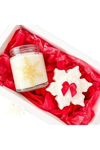 MYGRACE Set lumânări parfumate, MyGrace, fulg și borcănaș, ceară vegetală, Cr...