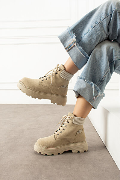 pasyone Бежеві жіночі елегантні чоботи