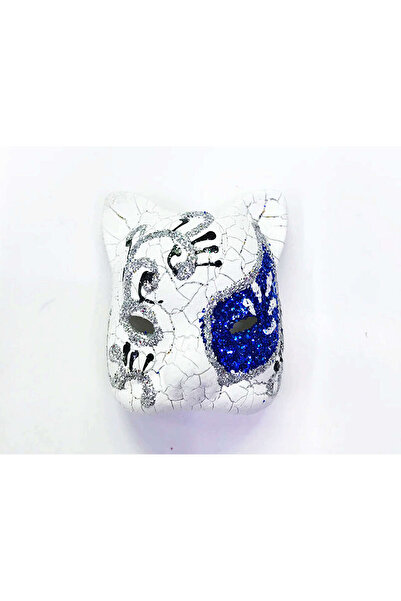 ZERO LAND Lvsqvr Blue Color Embroidered Ceramic Material Made Venice Cat (230022) Model Magnet
