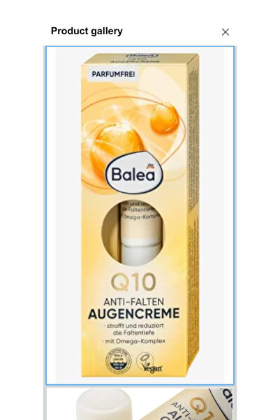 BALEA Göz Kremi Q10 Kırışıklık Karşıtı, 15 ml( Alman kalitesi)