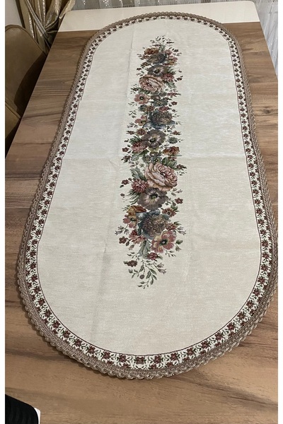 MYHOMEGOBLEN Tapestry Runner 60X140 Ecru