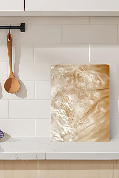 kutuTR Tempered Glass Cutting Board – Wheat and Natural Light Pattern, 21X30 ...