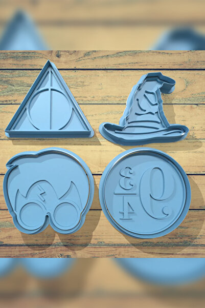 Genç 3D Harry Potter Cookie Mold – Pla Material Suitable for 3D Printing Food...