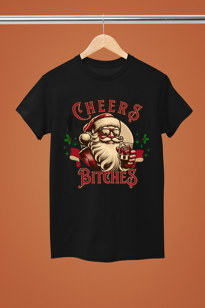 MAGORS تي شيرت قطني بأكمام قصيرة ذو تصميم عادي ومضحك بطابع عيد الميلاد نويل ي...