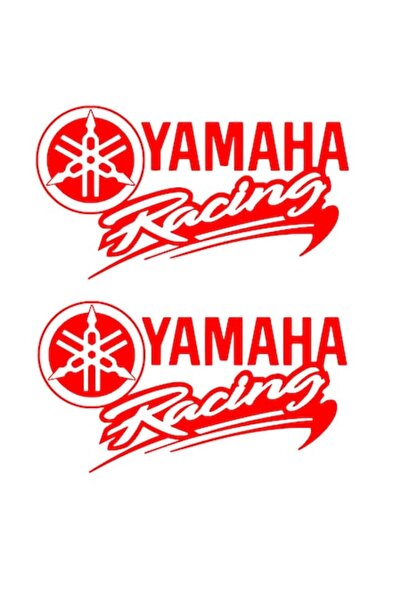 Oracal Set 2 stickere decorative, rezistente, moto Yamaha Racing, 15cm, rosu