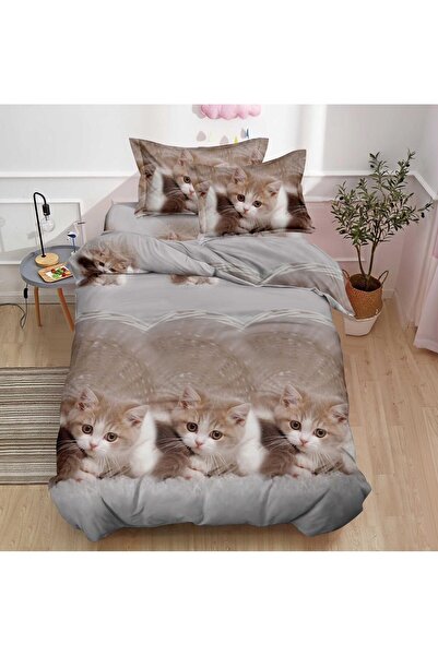 naniland.ro 3D bed linen without elastic - 4 pieces Daisy XU034
