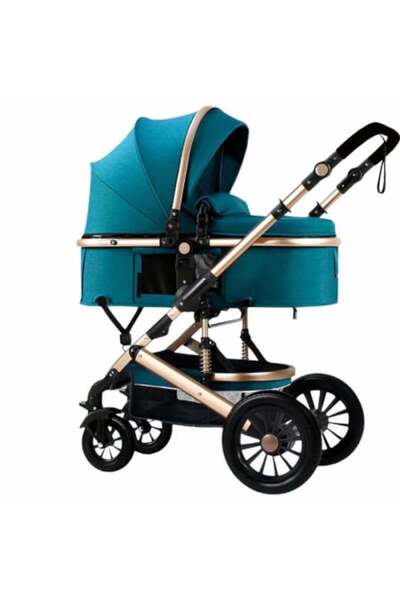 L-Sun 2-in-1 Stroller — Double Wheel Suspension, Bag Included, Compact Folding, Reversible Handle