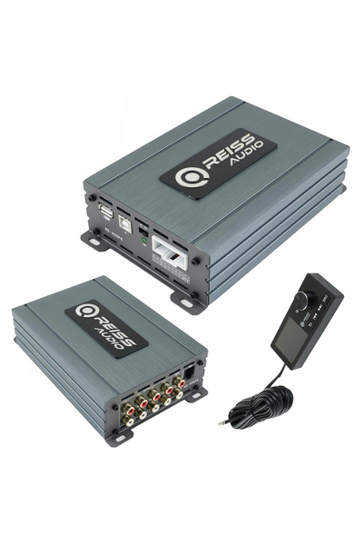 Soundmax REİS AUDIO RS-4DSP8 8 Kanal İşlemci + 4 Kanal 4x60w Amfi Bluetooth Uzaktan Kumanda