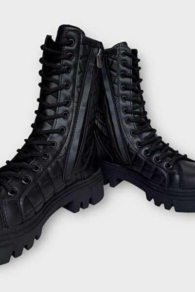 Liger Χειμερινές μακριές γυναικείες μπότες με φερμουάρ στο πλάι ΜΑΥΡΟ