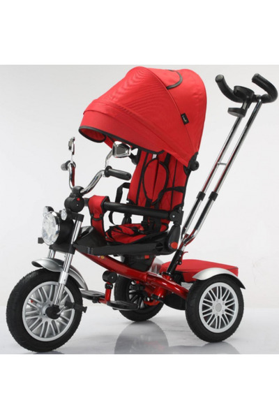L-Sun Still reversible tricycle, 6-36 months, reclining, rubber wheel, motorcycle style with lights & musi