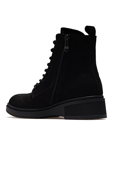 Mammamia Γυναικείες μπότες από γνήσιο δέρμα Casual Boots 25k D25kb-8140 Z Black Nubuck