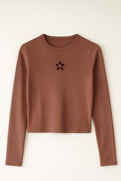 Neva Baby Boutique تي شيرت بناتي بأكمام طويلة، قطعة أساسية للجسم