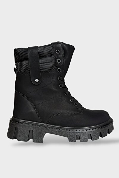 Liger Women's Zippered Thick Sole Boots Black